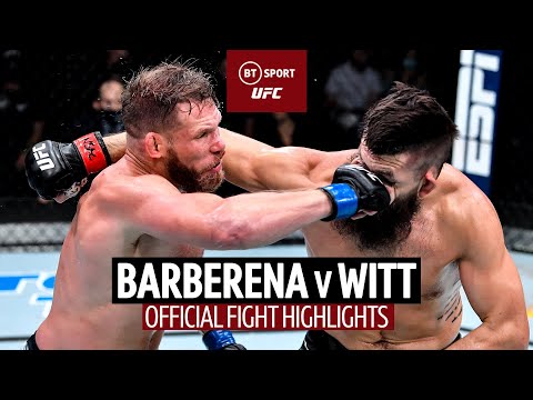 Bryan Barberena and Jason Witt went hell for leather for three rounds