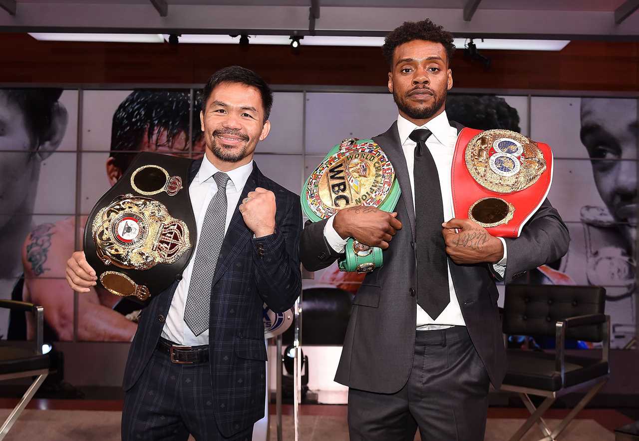 Manny Pacquiao attacks Floyd Mayweather's fight with Logan Paul and claims that his rival can't help but beat Errol Spence Jr.