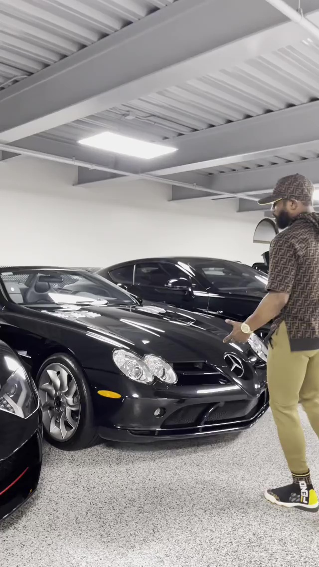 Floyd Mayweather displays his incredible sweet 16 car collection, worth millions, in an amazing basement garage