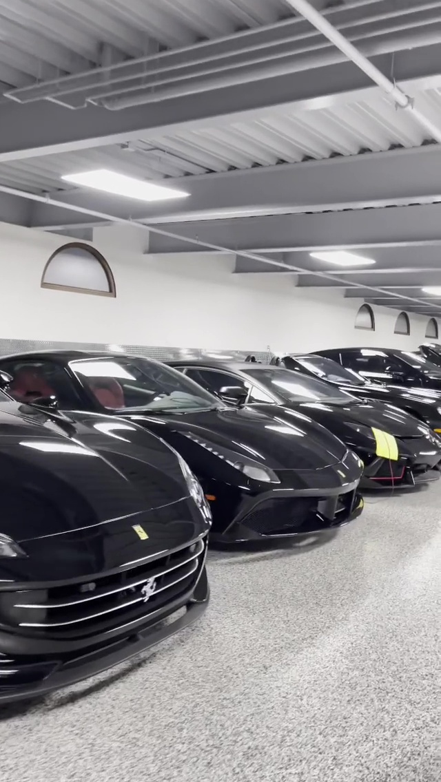 Floyd Mayweather displays his incredible sweet 16 car collection, worth millions, in an amazing basement garage