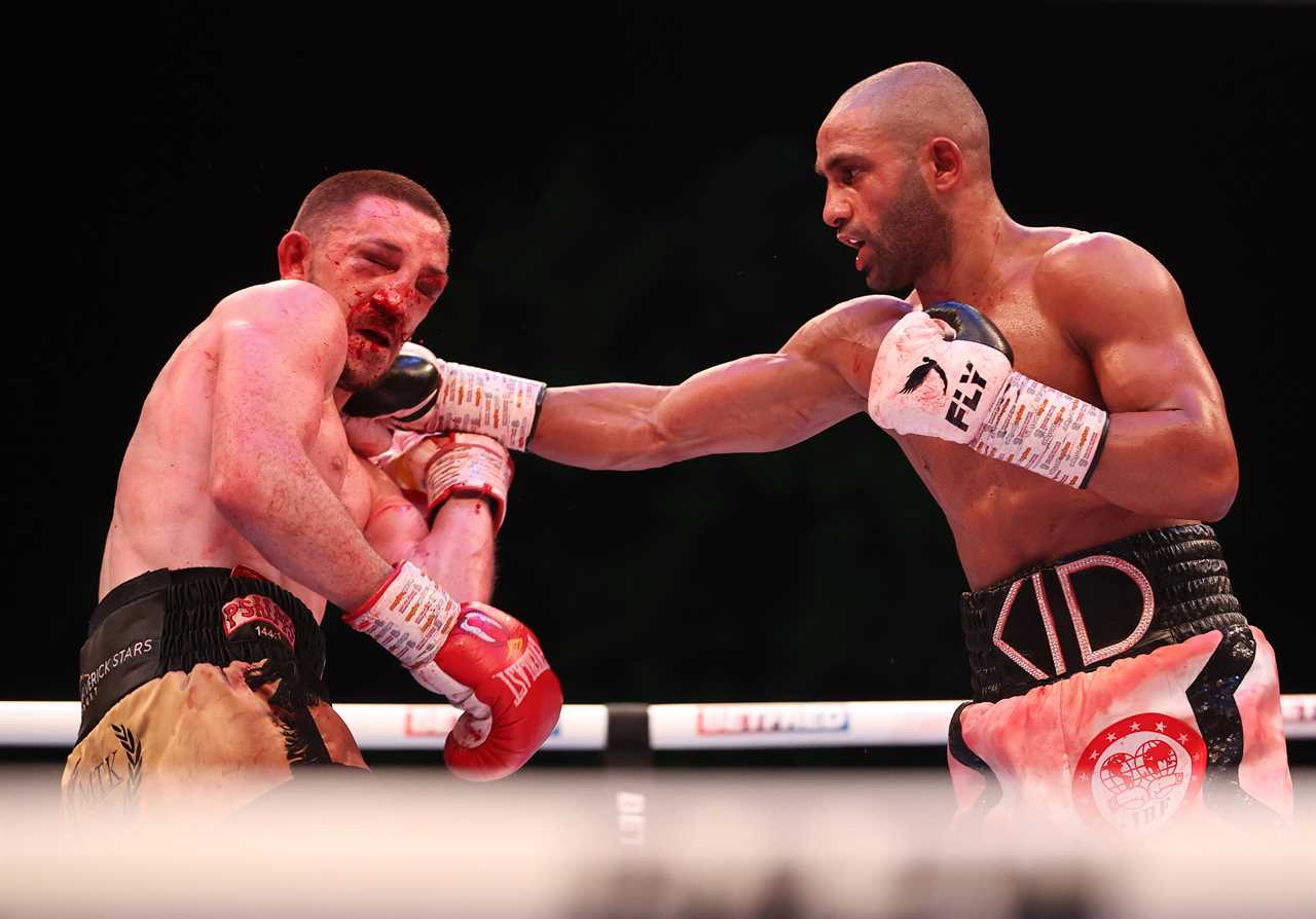 After the gruesome destruction in Eddie Hearn’s garden of Jazza Dickens, Kid Galahad wins the world title