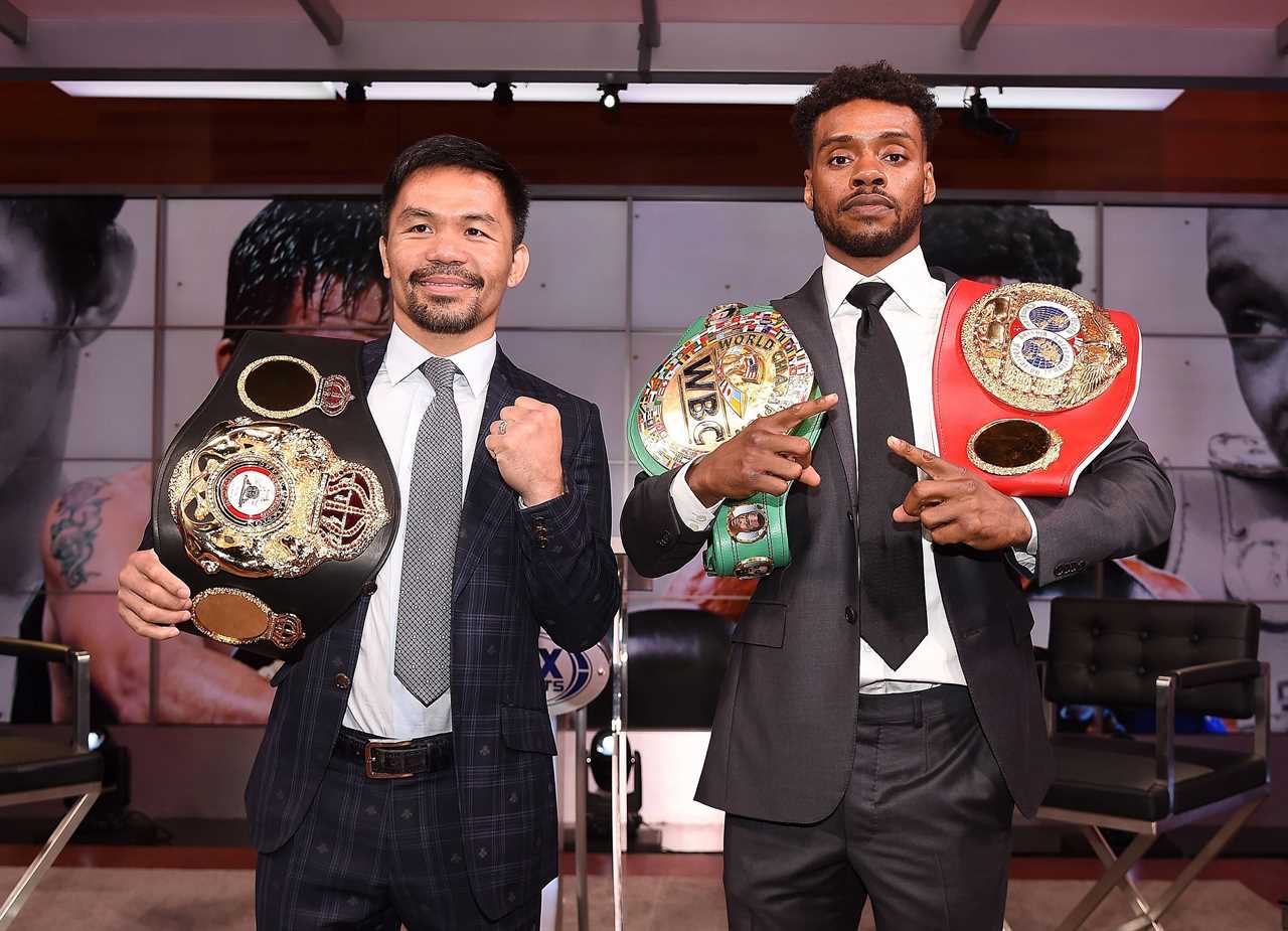 Errol Spence Jr. has successfully performed emergency surgery to repair a damaged retina. He is left with a bandage covering his eyes.