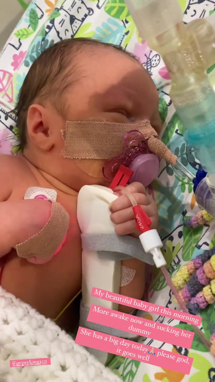 Tyson Fury's father says that baby Athena was 'dead for three minutes' before miraculous hospital workers saved her