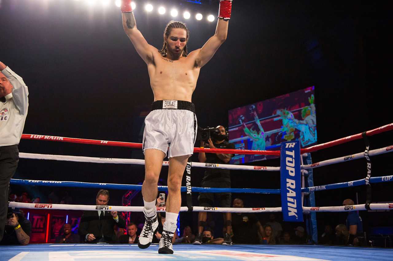 Muhammad Ali's grandson Nico Ali Walsh wins his first professional fight in shorts, which he was gifted by legendary boxer Floyd Mayweather