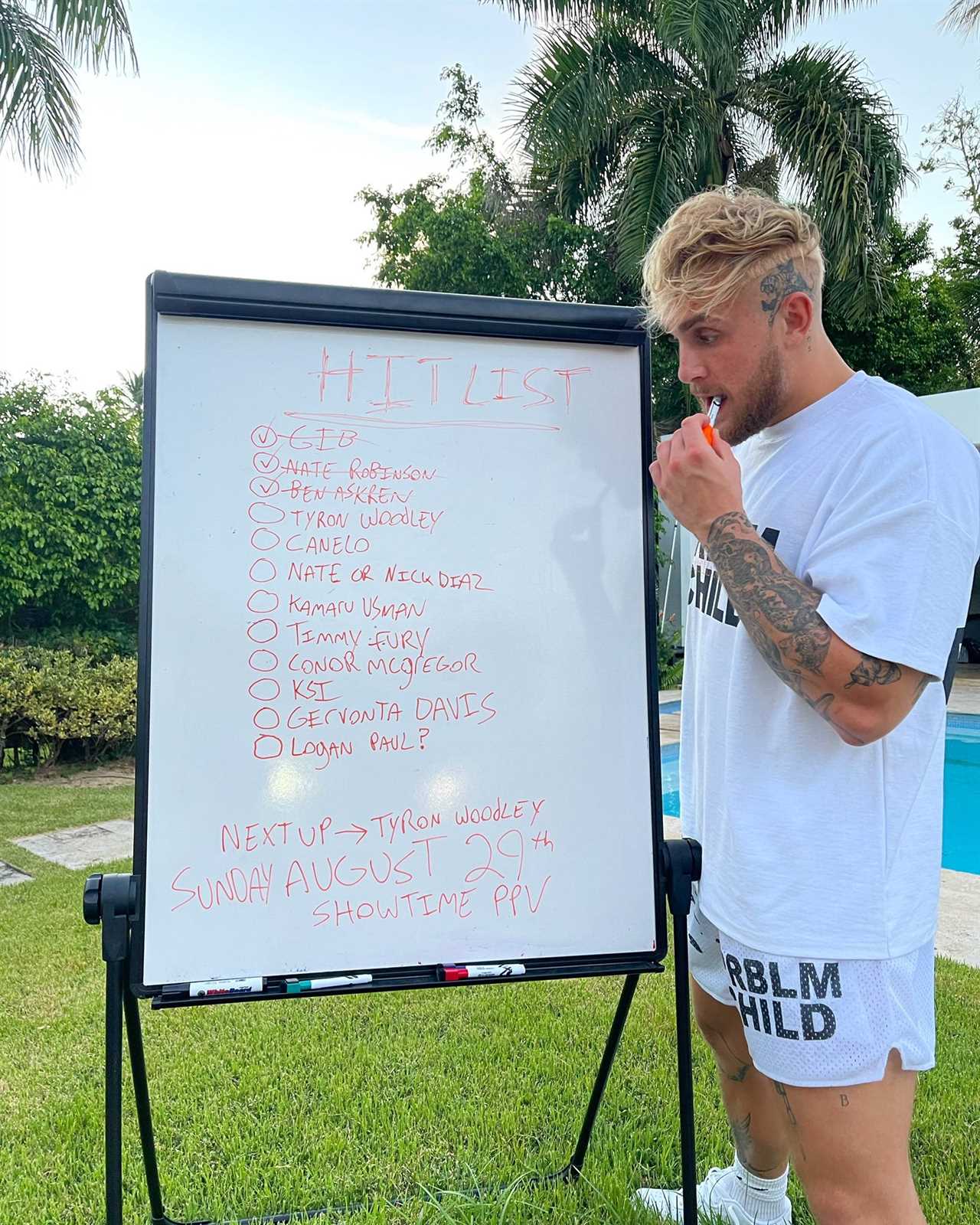 Jake Paul unveils 13-man hit-list with Conor McGregor and Tommy Fury, as well as his brother Logan Paul
