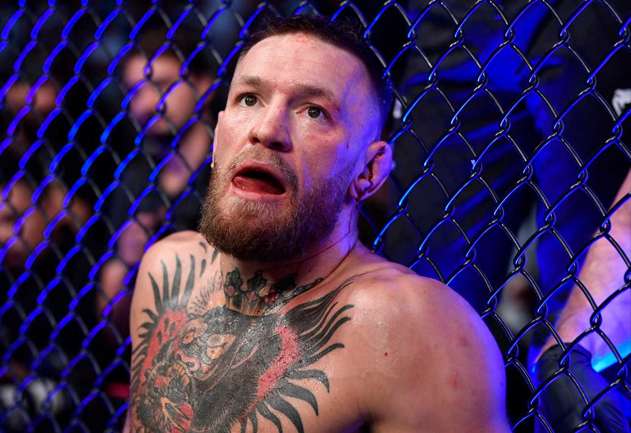 Conor McGregor suffered a broken leg against Dustin Poirier