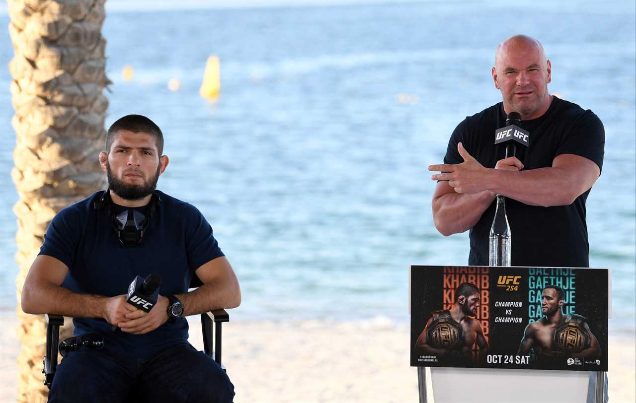 UFC chief Dana White offered Georges St-Pierre Khabib, MMA great, super-fight to make an Oscar De La Hoya boxing match