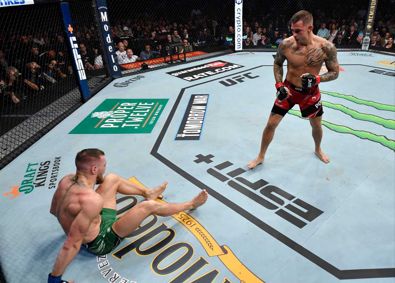 Conor McGregor is back in training after his leg surgery, just five weeks. UFC star Dustin Poirier plans a rematch with Conor McGregor