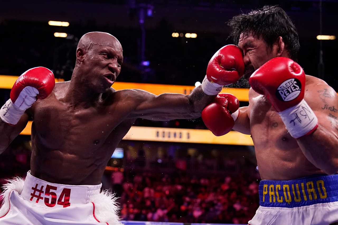 Yordenis Ugas calls Errol Spence Jr out after Cuban takes over for an injured American and beats back Manny Pacquiao