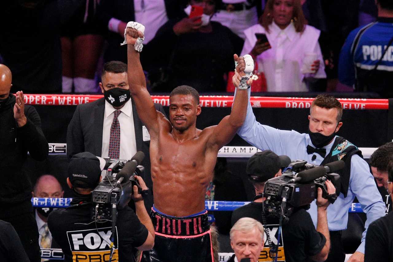 Yordenis Ugas calls Errol Spence Jr out after Cuban takes over for an injured American and beats back Manny Pacquiao