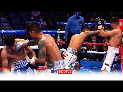BIG KNOCKOUT Mark Magsayo scores a MASSIVE right-hand on Julio Ceja in the 10th round
