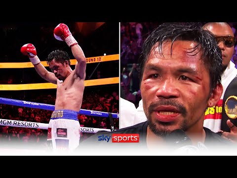 Manny Pacquiao gets a standing ovation, despite Yordenis Ugas' defeat. Post-fight interview