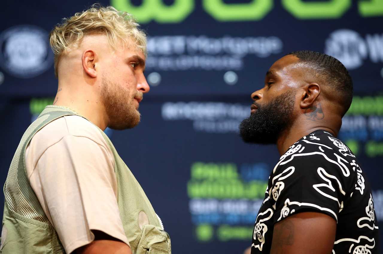 Mike Tyson backs Jake Paul in beating Tyron Woodley, as boxing legend fears that an ex-UFC champion is trying to 'get his last paycheck'.