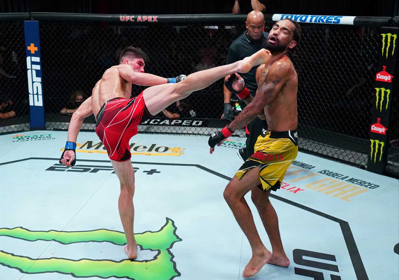 UFC's Ignacio Bahamondes creates viral KO contender with an incredible last-gasp spinning wheels kick