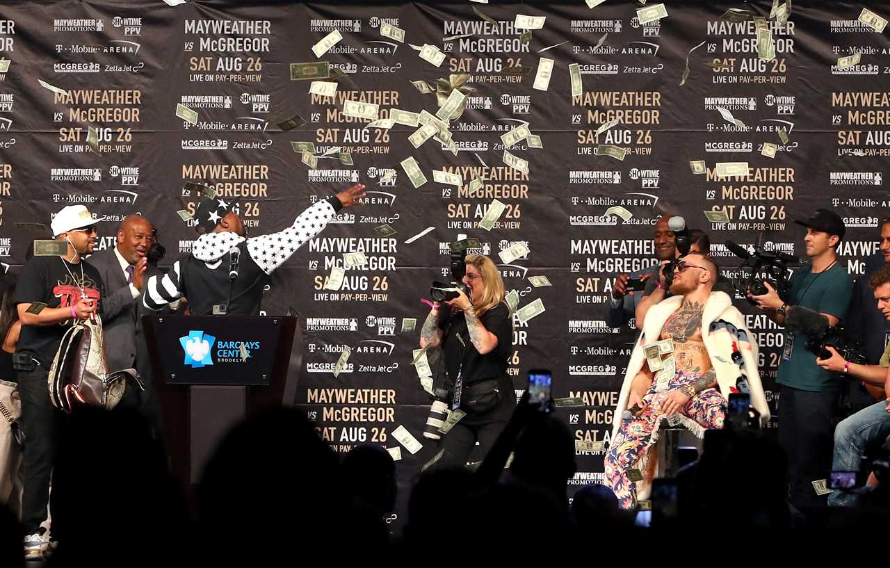Conor McGregor claims Floyd Mayweather is not worth anything outside of the ring, as he retorts at claims that his rival has tripled his cash.