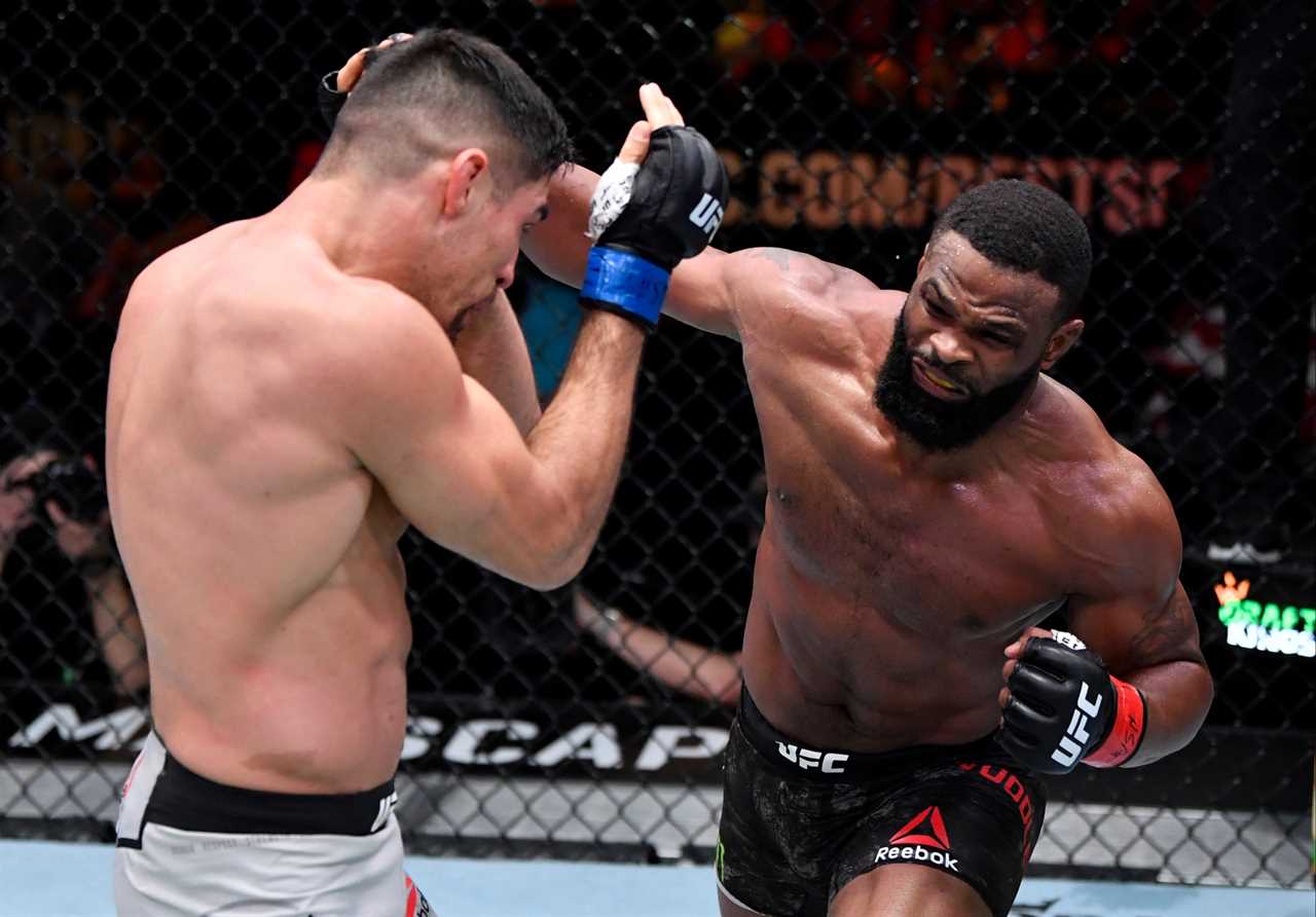 Motivated Tyron Woodley is 'under pressure' by Jake Paul to beat him, but will not 'freeze against' YouTubers, according to UFC great Bisping