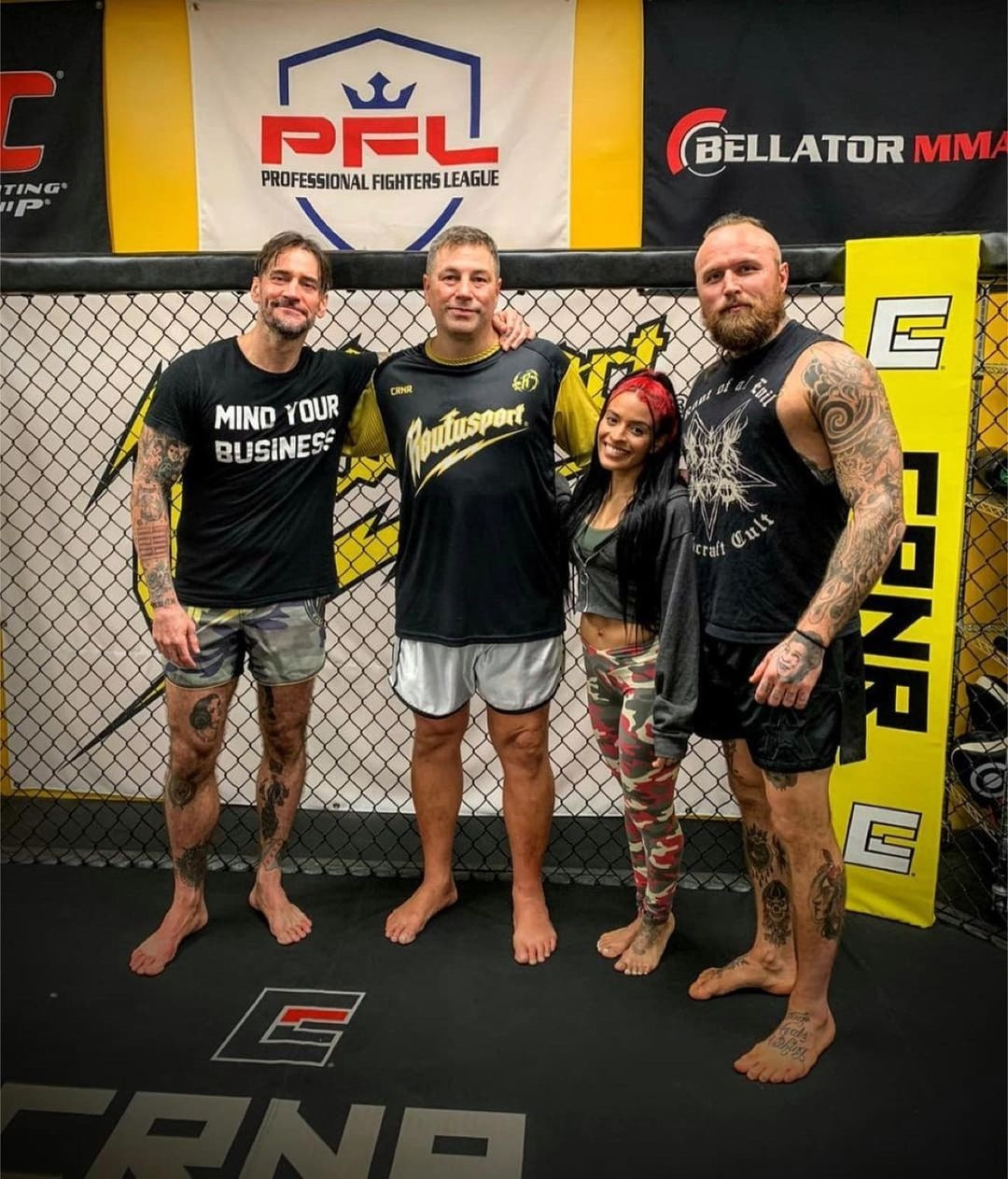 AEW's CM Punk trains in MMA with Malakai Black, an ex-WWE star, and his wife Zelina Vega before the ring return