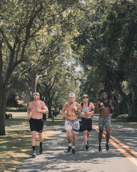 Jake Paul was at 'paradise Puerto Rico' training camp, where YouTuber Anthony Taylor sparred with Tommy Fury