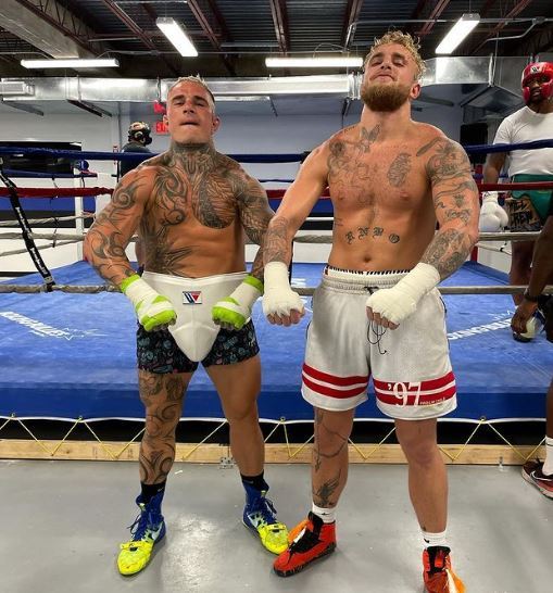 Jake Paul was at 'paradise Puerto Rico' training camp, where YouTuber Anthony Taylor sparred with Tommy Fury