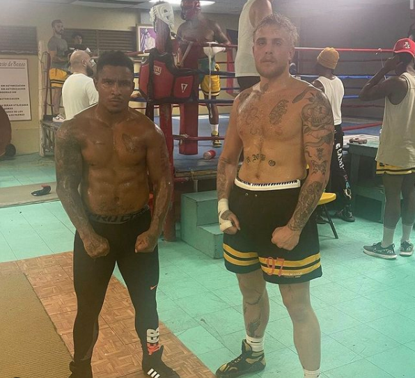 Jake Paul was at 'paradise Puerto Rico' training camp, where YouTuber Anthony Taylor sparred with Tommy Fury