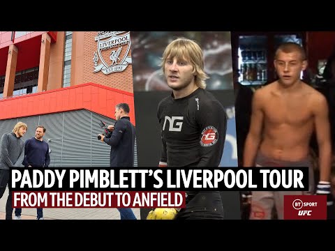 Paddy Pimblett's Tour of Liverpool From his MMA debut to fighting in Anfield!