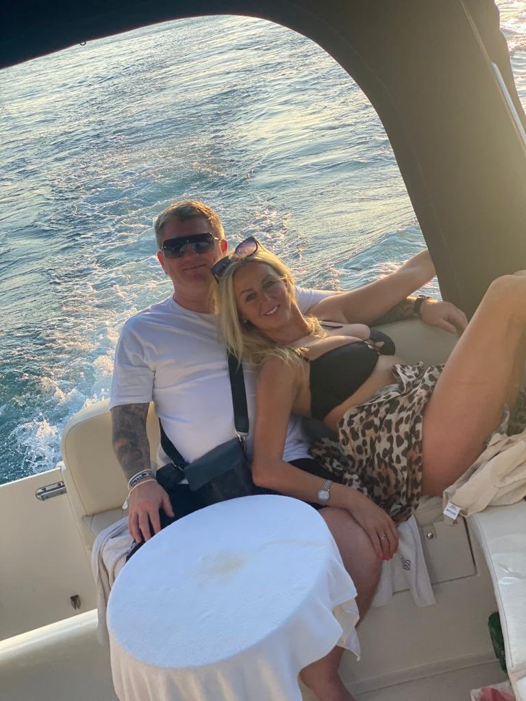 Ricky Hatton is back with his ex-girlfriend Marie Pollard, as he posts photos of him and 'the Mrs.' while on holiday