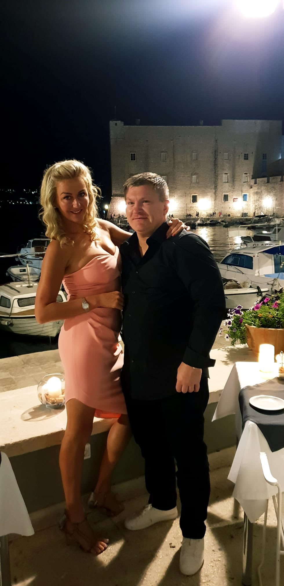 Ricky Hatton is back with his ex-girlfriend Marie Pollard, as he posts photos of him and 'the Mrs.' while on holiday
