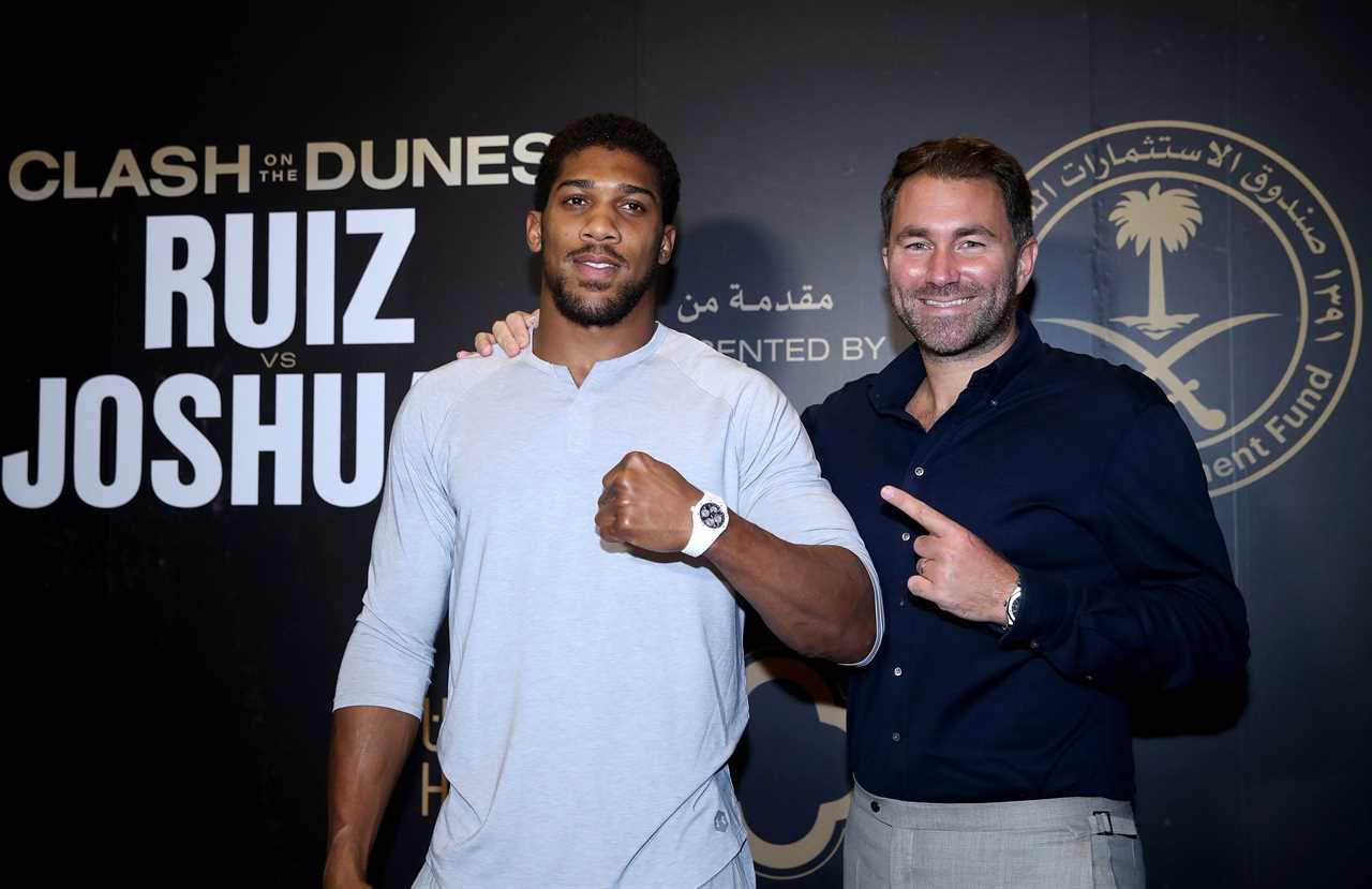 Sky Sports believes Anthony Joshua will ignore Eddie Hearn, DAZN, and stay with them out loyalty