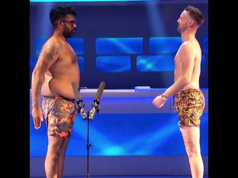 Josh Taylor and Romesh Ranganathan are in a staring contest on #A LeagueofTheirOwn #shorts