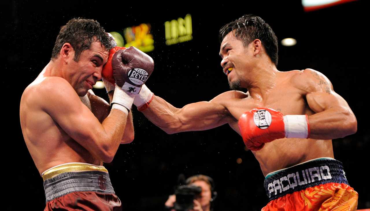 Oscar de la Hoya says that Manny Pacquiao 'ass-kicked' him was fun - even though it led to a humiliating loss.