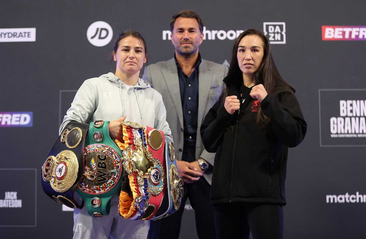 Katie Taylor will face Amanda Serrano, seven-weight champion, in a mega fight if she wins the Elland Road clash