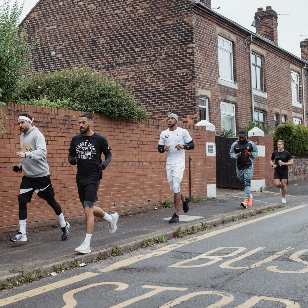 Anthony Joshua takes to the road in preparation for his heavyweight fight with Oleksandr Uzyk