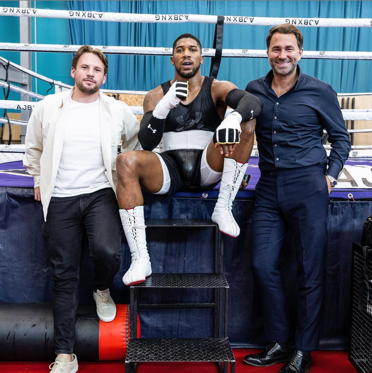 Eddie Hearn denies that Anthony Joshua's 'absolute' unit is now looking'smaller' after being trimmed for the Usyk fight