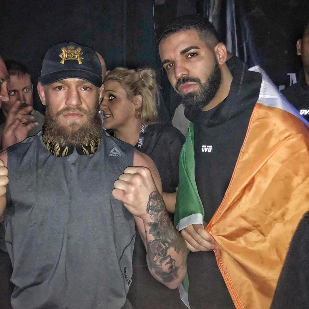 Conor McGregor looks a bit drunk after leaving Drake's album launch party at LA nightclub. Team insists he isn't drunk.