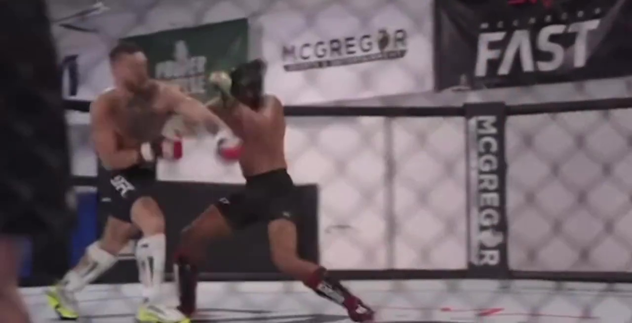 Fans less impressed by UFC legend Conor McGregor's sparring footage with Dustin Poirier was leaked to the media.