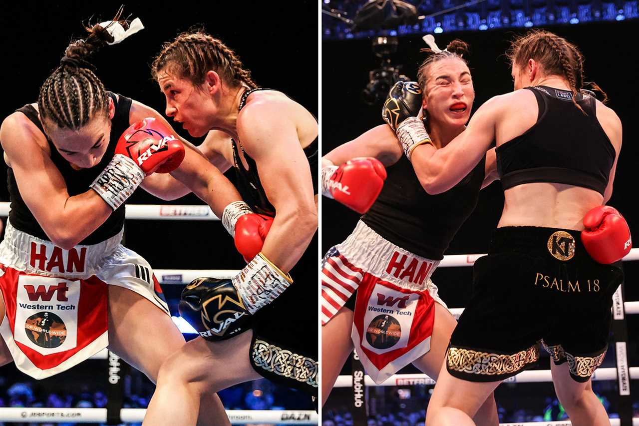 Katie Taylor defends her lightweight crown against Jennifer Han in Leeds, her favorite football city