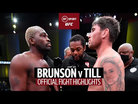 Derek Brunson vs Darren Till UFC Fight Highlights Five in a Row
