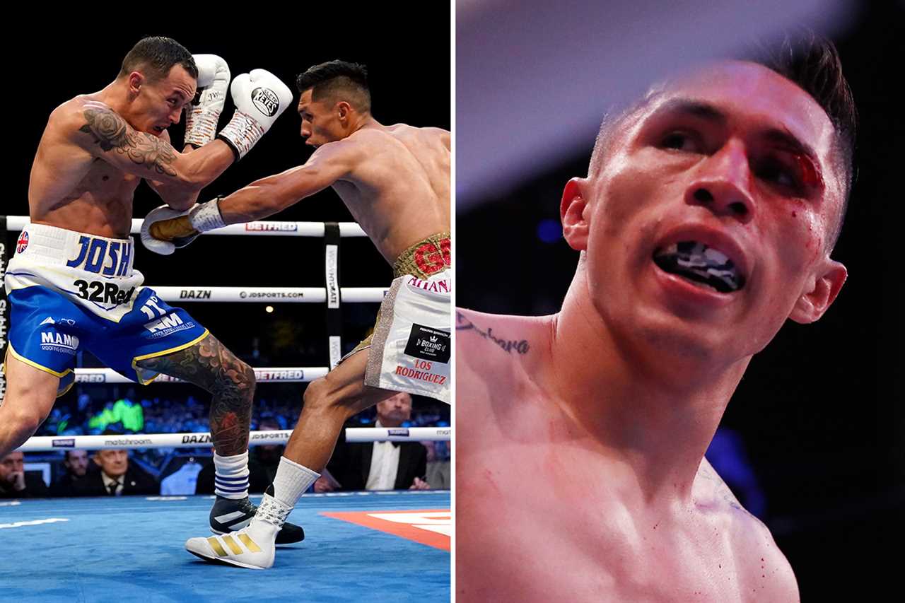 Josh Warrington and Mauricio Lara fight ends in DRAW, after headbutt causes severe cut to Mexican's left eye