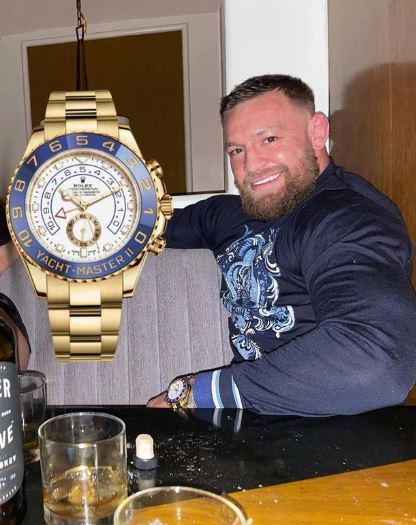 Conor McGregor's biggest Rolex is added to his PS35k Yacht Master and PS1million+ watch collections