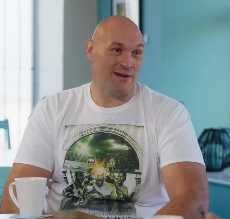 Tyson Fury says Athena's stress from her intensive care stay took years off his life, but he still believes he's a fighter.