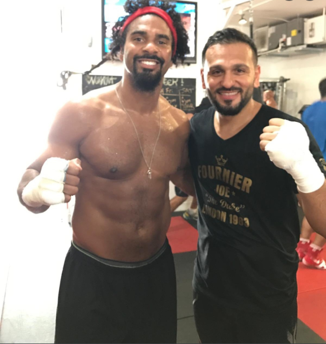 Joe Fournier claimed that he gave David Haye an 'broken nose' during a secret sparring session. He said it was because he had 'blood literally all around'.