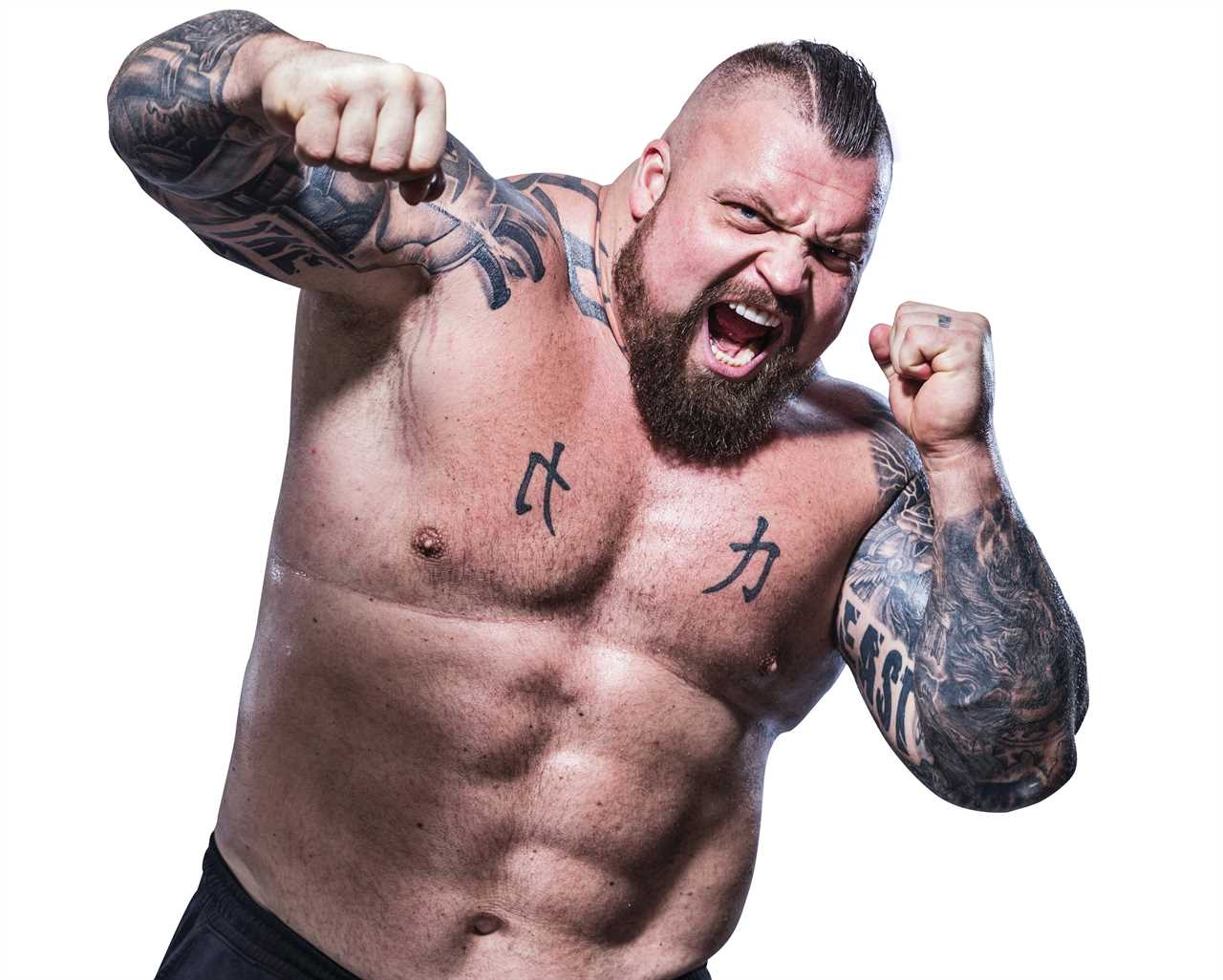 Eddie Hall warns Hafthor Bornsson that he will 'get a fractured jaw' and discredits The Mountain's 6ft9in height advantage