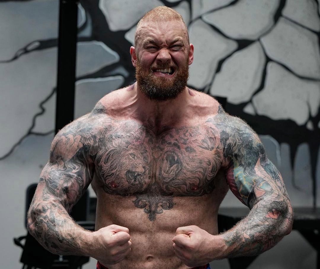Eddie Hall warns Hafthor Bornsson that he will 'get a fractured jaw' and discredits The Mountain's 6ft9in height advantage