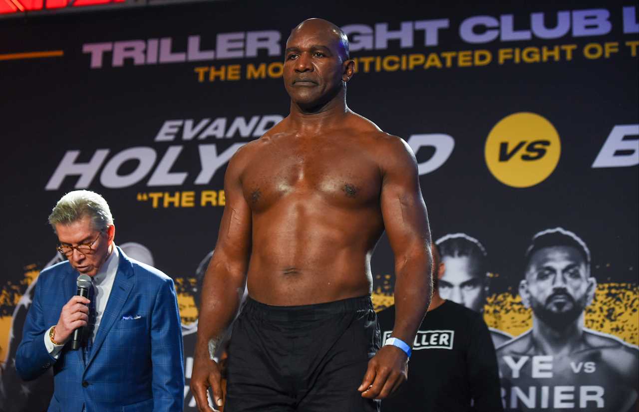 Frank Bruno declines PS100,000. He could go blind if he had to fight Evander Holyfield.