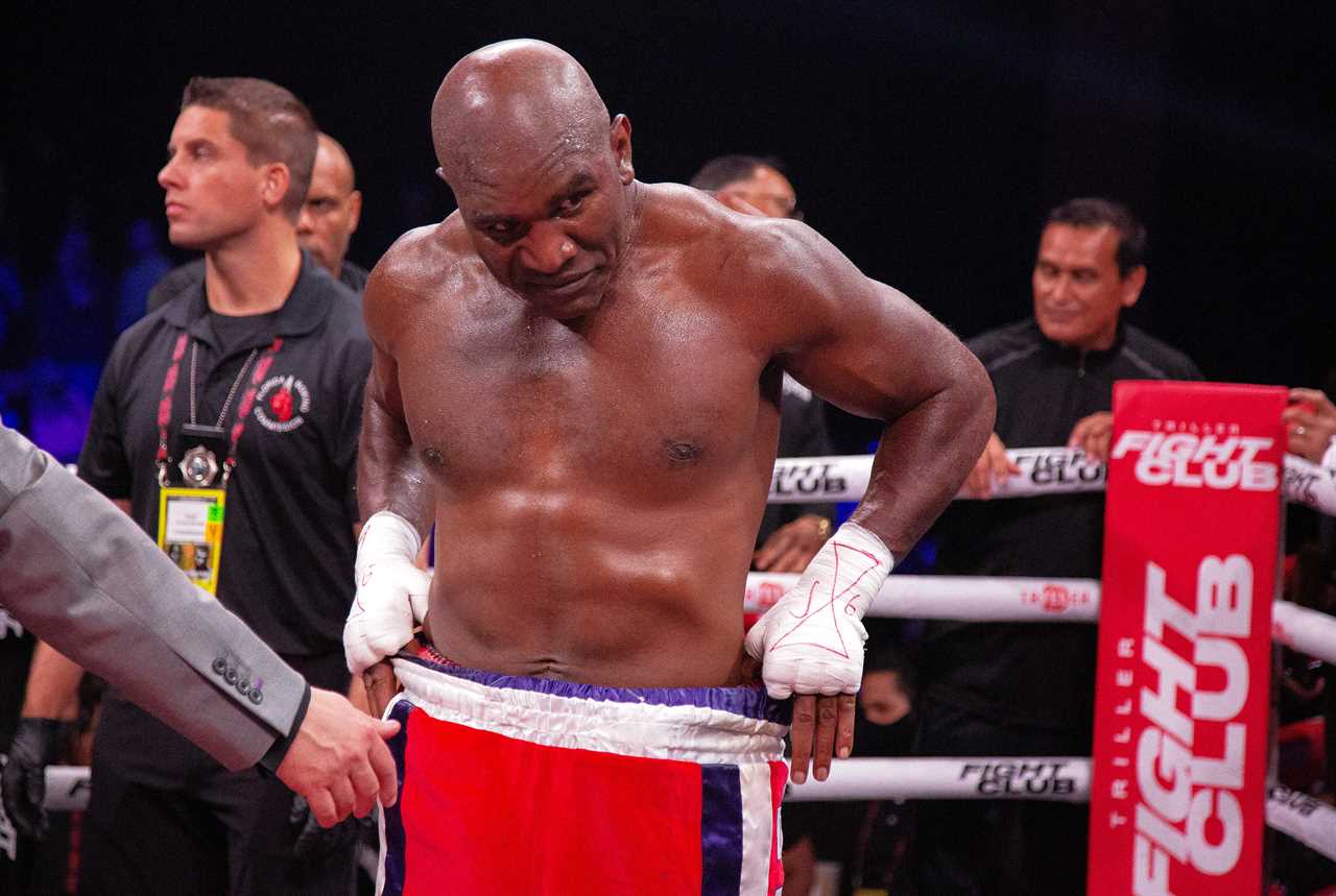 Evander Holyfield (58) claims that Vitor Belfort's stoppage was a 'bad call' and criticizes referee for ending fight that quickly.