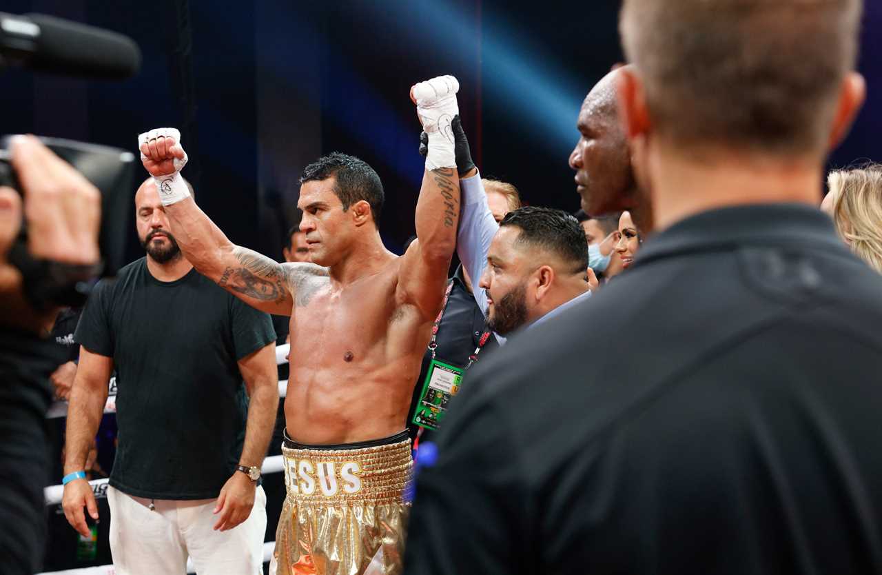 Evander Holyfield (58) claims that Vitor Belfort's stoppage was a 'bad call' and criticizes referee for ending fight that quickly.