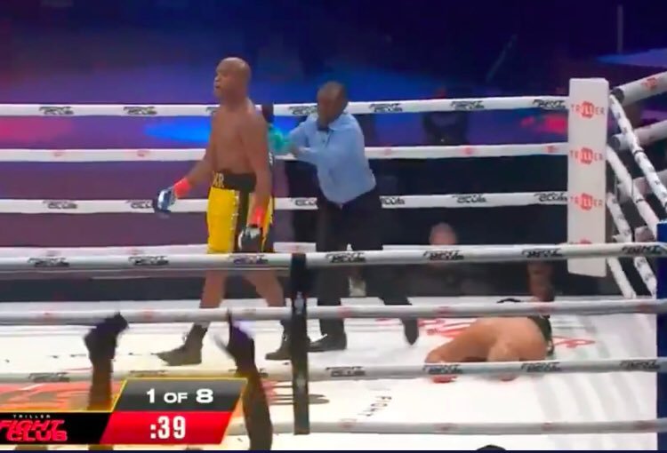 Anderson Silva, 46, brutally KOs Tito Ortiz, ex-UFC champ, in round one. This win is dedicated to Bruce Lee