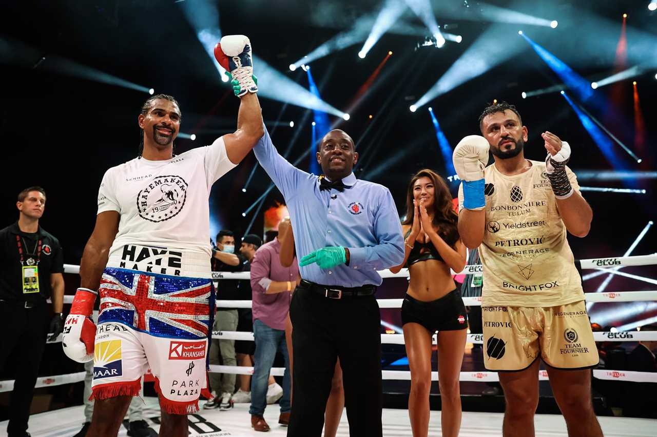 David Haye, 40 wins comeback fight. Haye calls Tyson Fury the 'big fat doesser' and says he's Gypsy King's kryptonite.