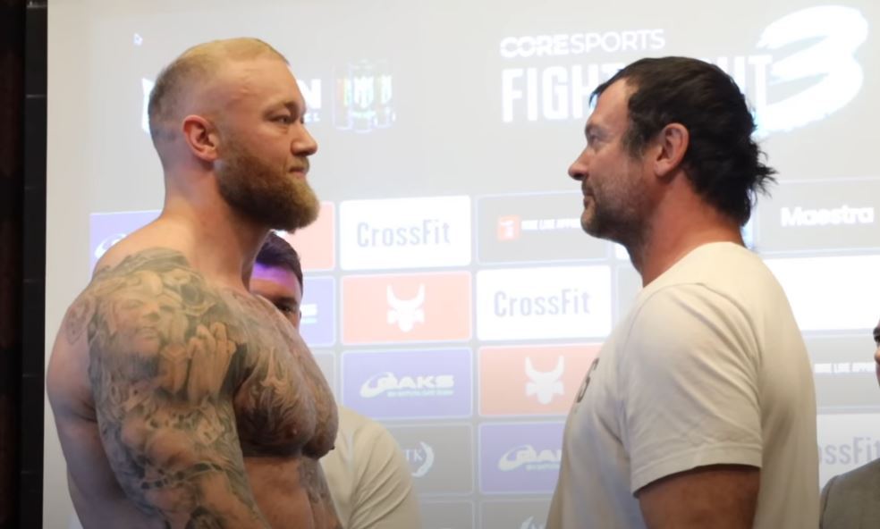 Game of Thrones colossus Hafthor Bjornsson weighs in three-and-a-half-stone heavier than rival ahead of boxing fight