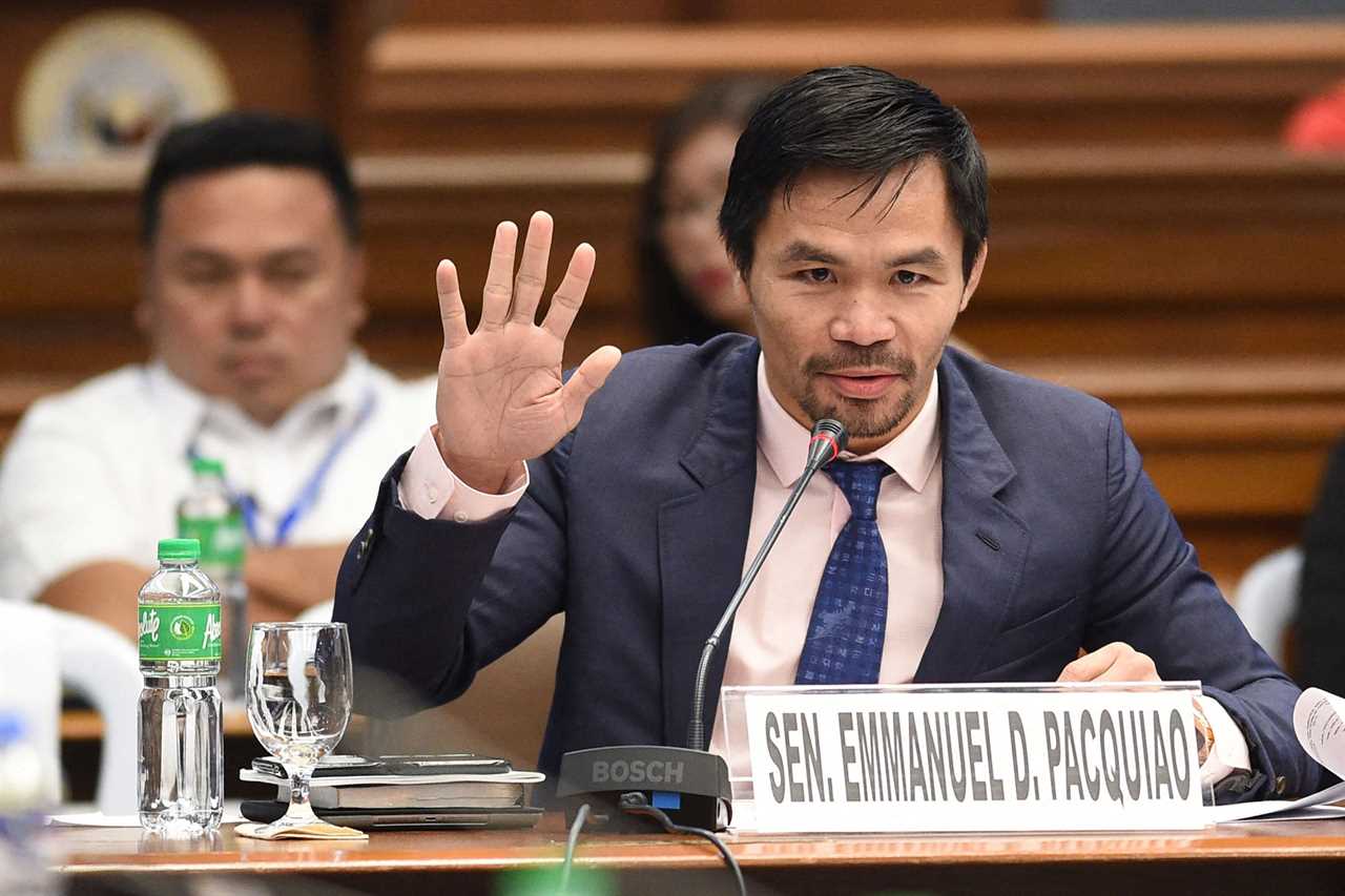 Manny Pacquiao, a boxing legend, announces that he will run for president of the Philippines next year in elections